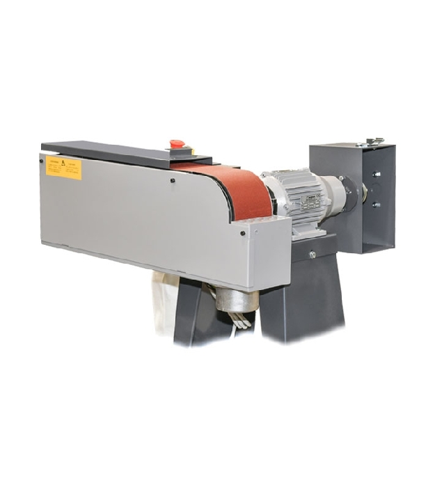 Swiveling belt sander combined with brush polishing machine