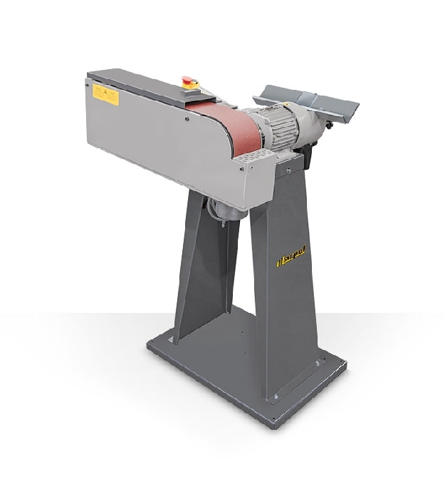 Swiveling belt sander combined with bevelling machine