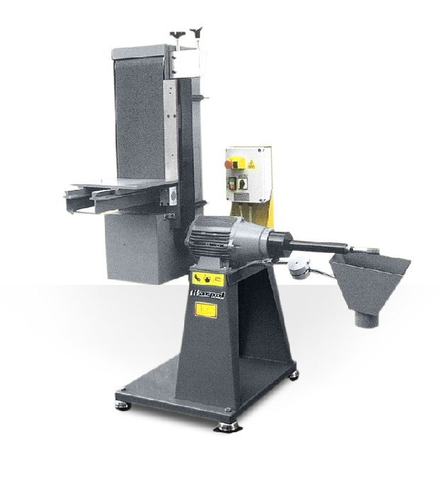 Swiveling sander with funnel milling machine for orthopedic workshops